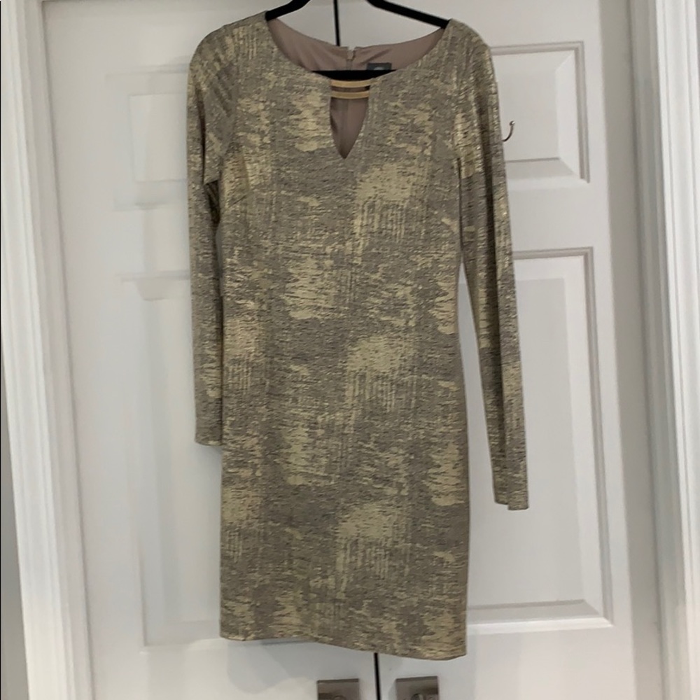 Vince Camuto gold and black dress. Gorgeous dress! Worn 1x.